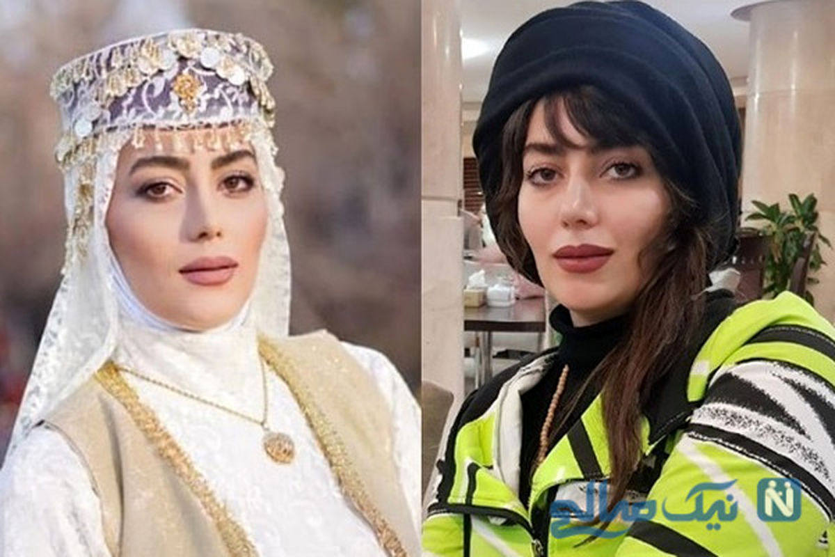 عکس لو رفته هدیه بازوند (روژان نون خ) در ساحل دریا